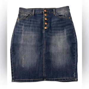 Guess Vintage 80s Acid Denim Skirt, size 30