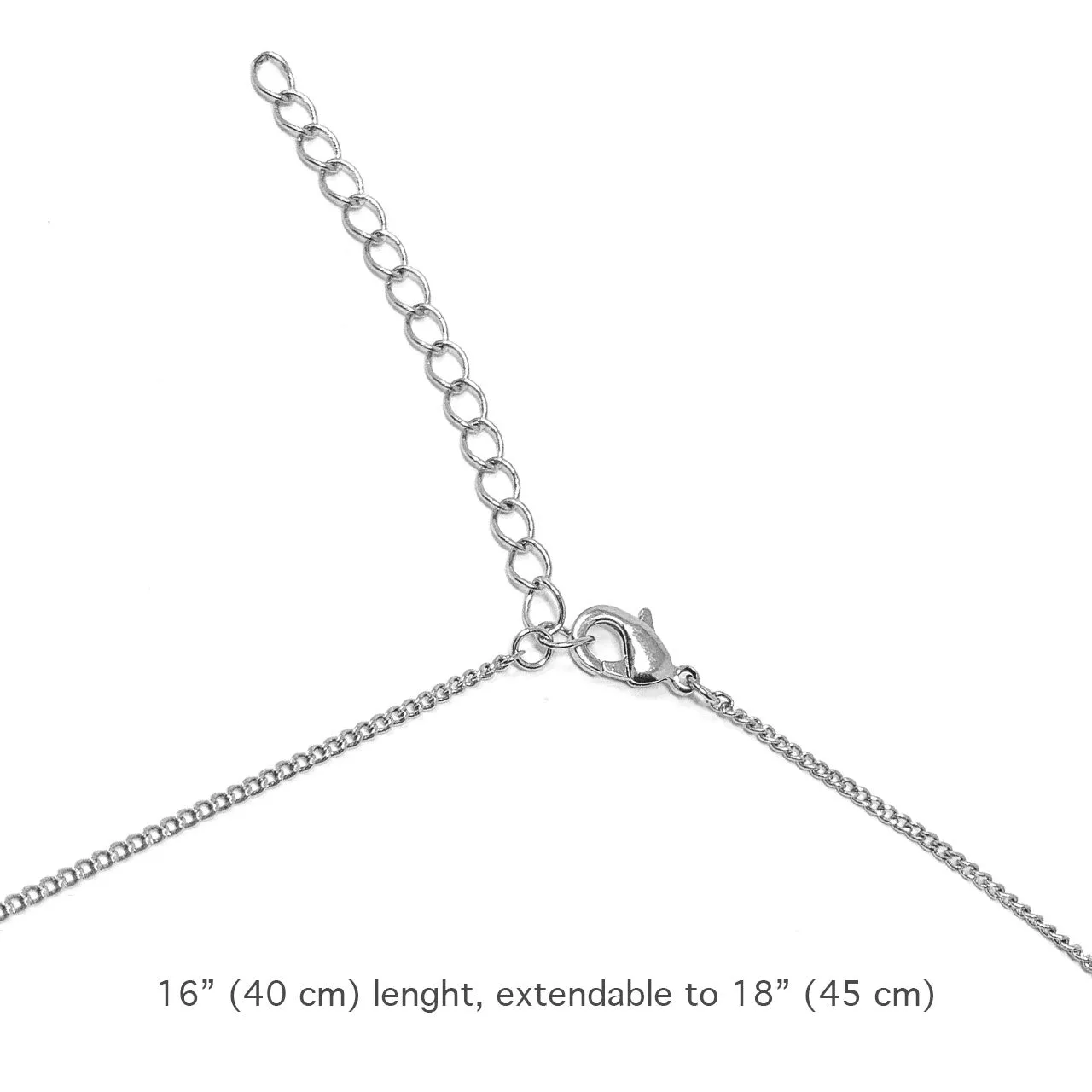 Halo Pave Pendant Necklace with White Clear Round Crystals from Swarovski Silver Toned Rhodium Plated