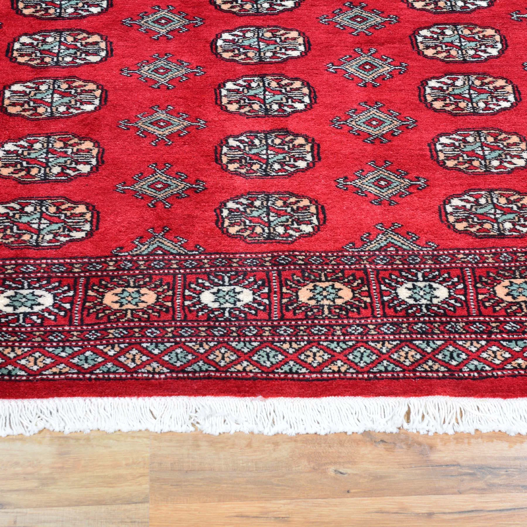 Hand-Knotted Bokhara Design Wool Handmade Rug (Size 4.1 X 6.2) Brral-5511