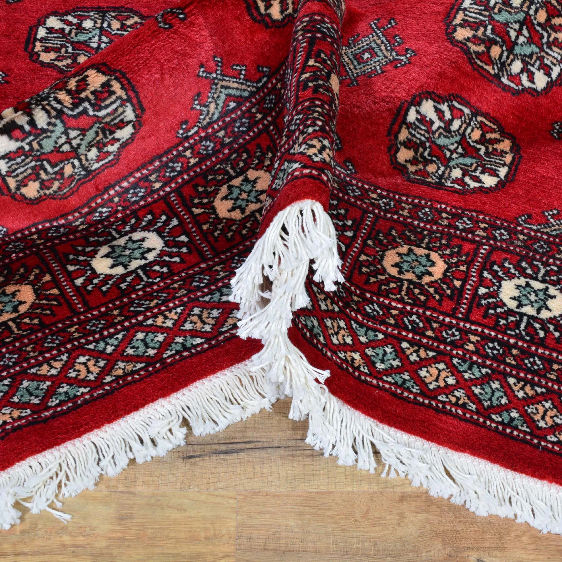 Hand-Knotted Bokhara Design Wool Handmade Rug (Size 4.1 X 6.2) Brral-5511