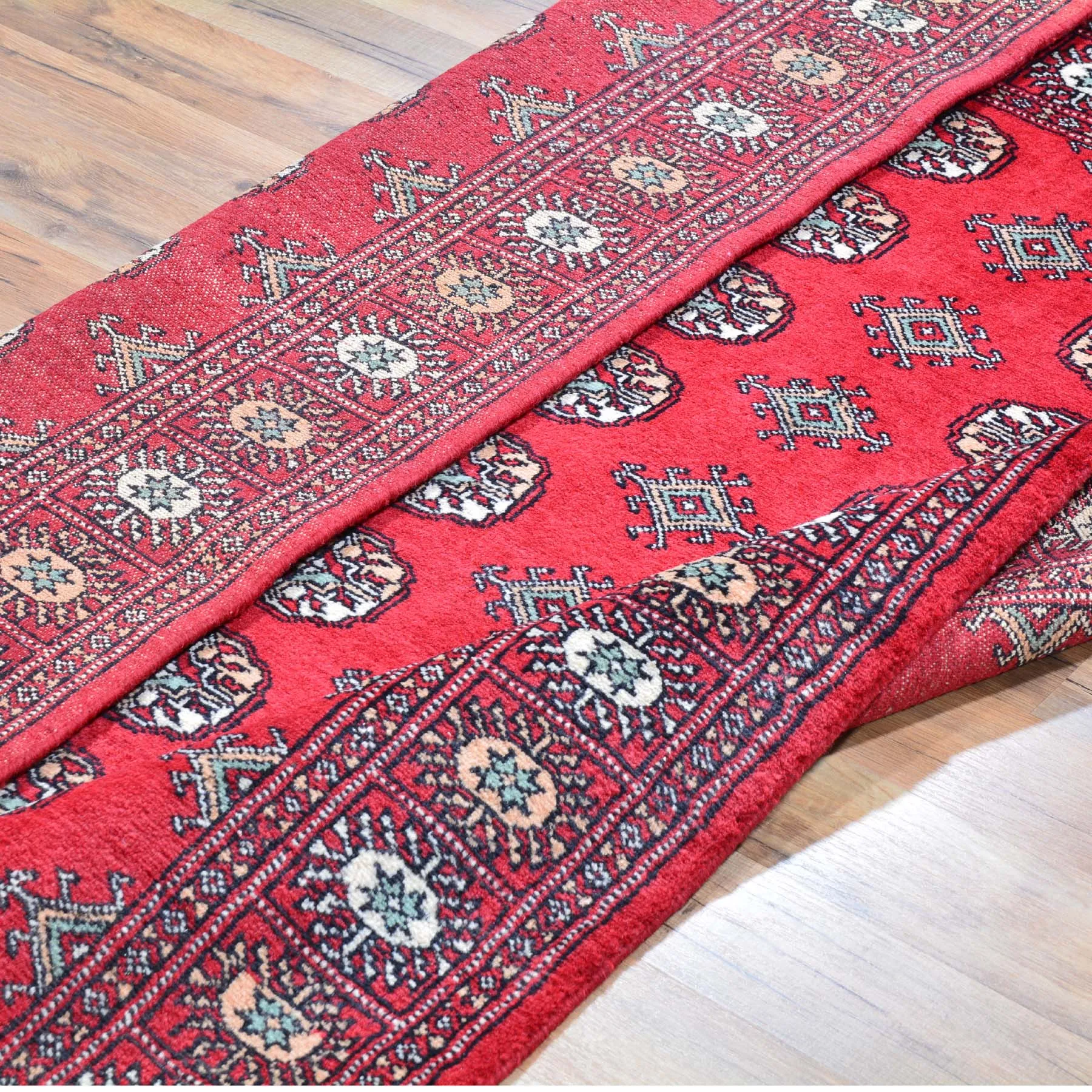 Hand-Knotted Bokhara Design Wool Handmade Rug (Size 4.1 X 6.2) Brral-5511