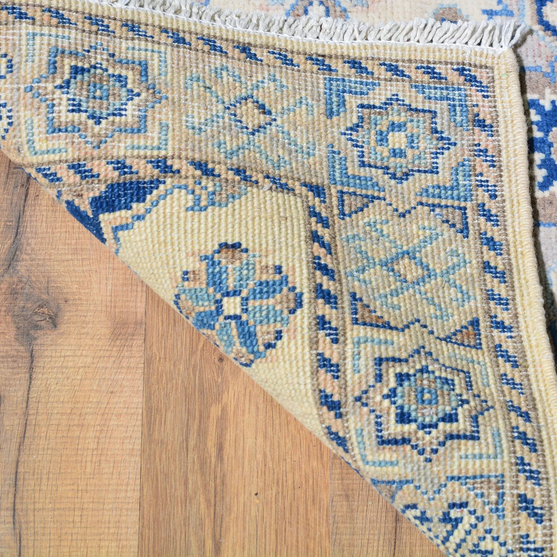 Hand-Knotted Caucasian Tribal Kazak Handmade Wool Rug (Size 2.1 X 2.10) Brral-5745
