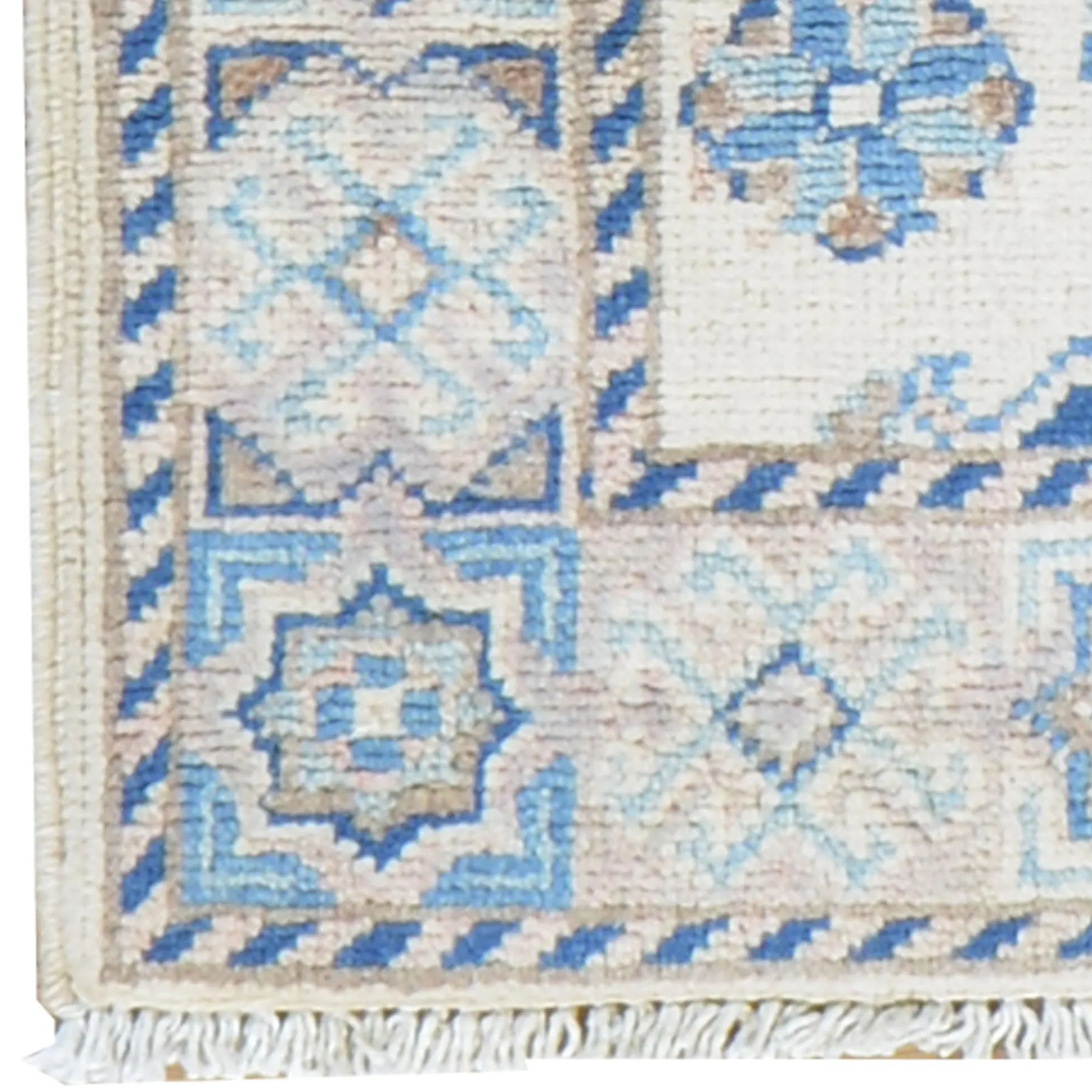 Hand-Knotted Caucasian Tribal Kazak Handmade Wool Rug (Size 2.1 X 2.10) Brral-5745