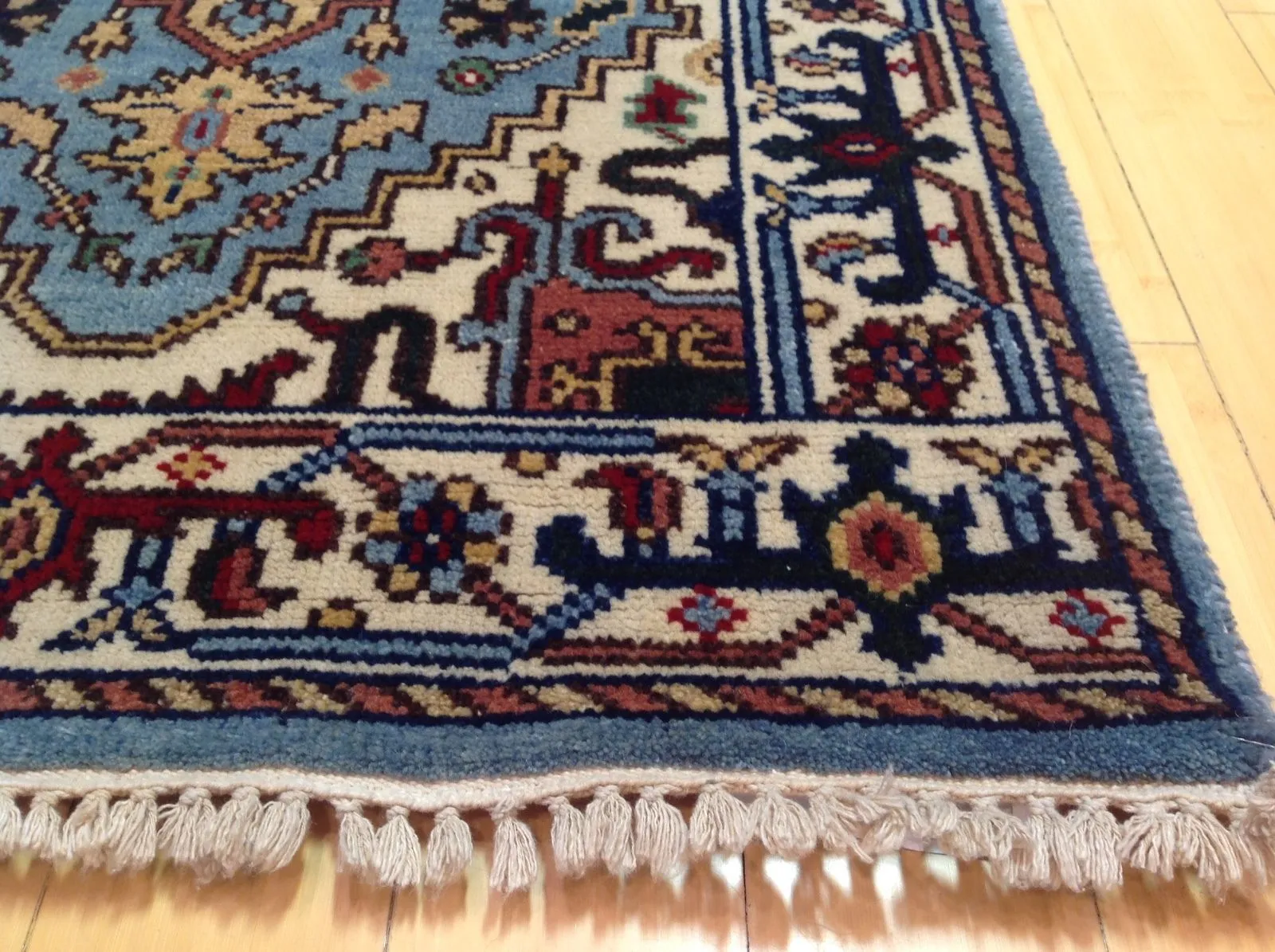 Hand-Knotted Serapi/Heriz Design 100% Wool Rug Handmade (Size 2.7 X 9.10) Brral-1518