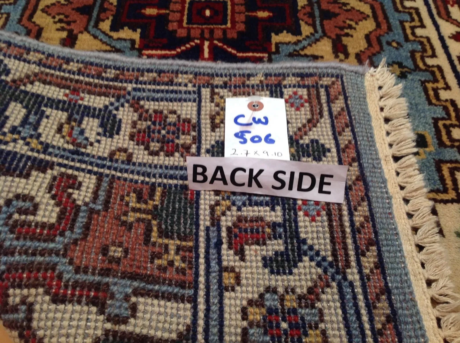 Hand-Knotted Serapi/Heriz Design 100% Wool Rug Handmade (Size 2.7 X 9.10) Brral-1518