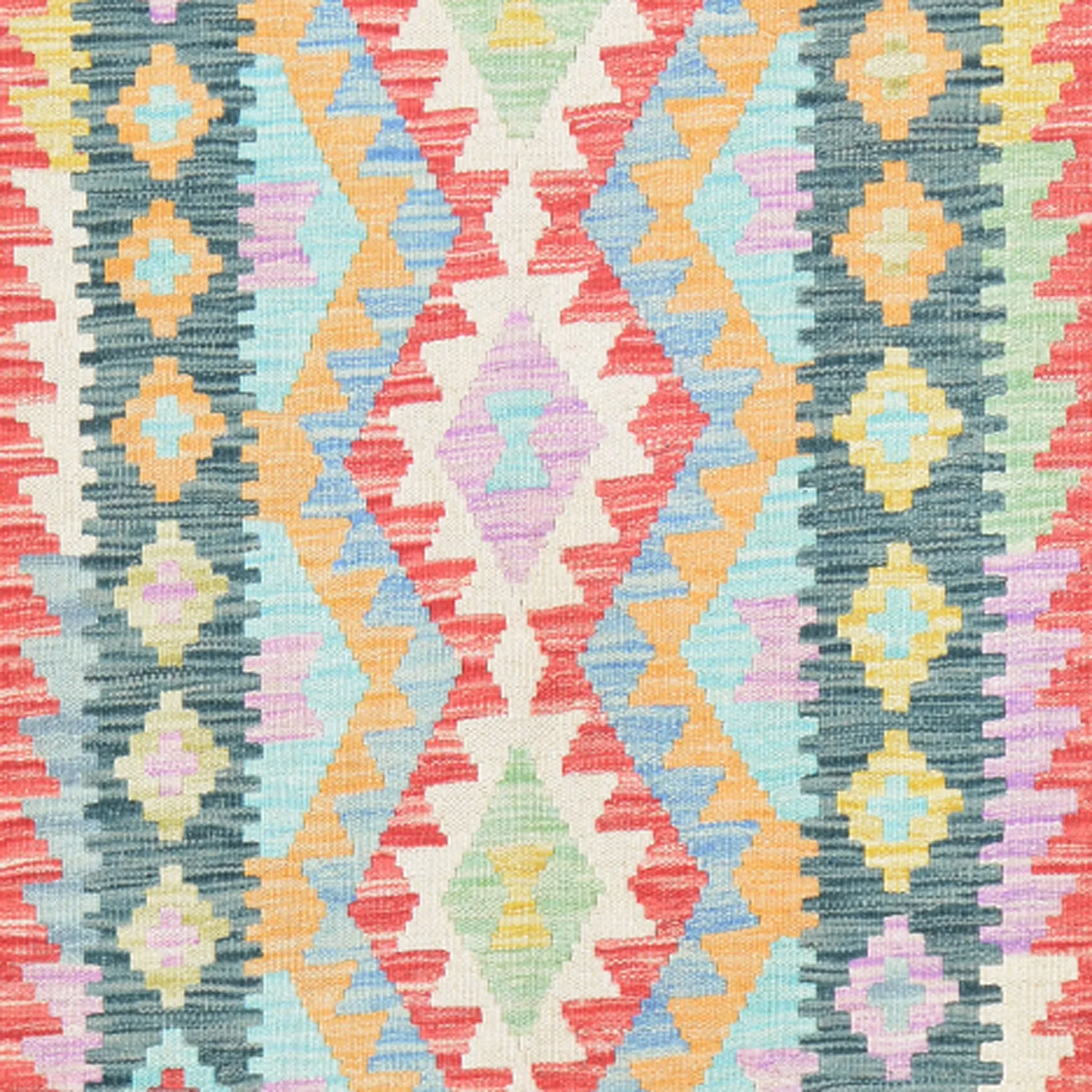 Hand-Woven Reversible Momana Kilim Handmade Wool Rug (Size 2.8 X 9.7) Cwral-10671
