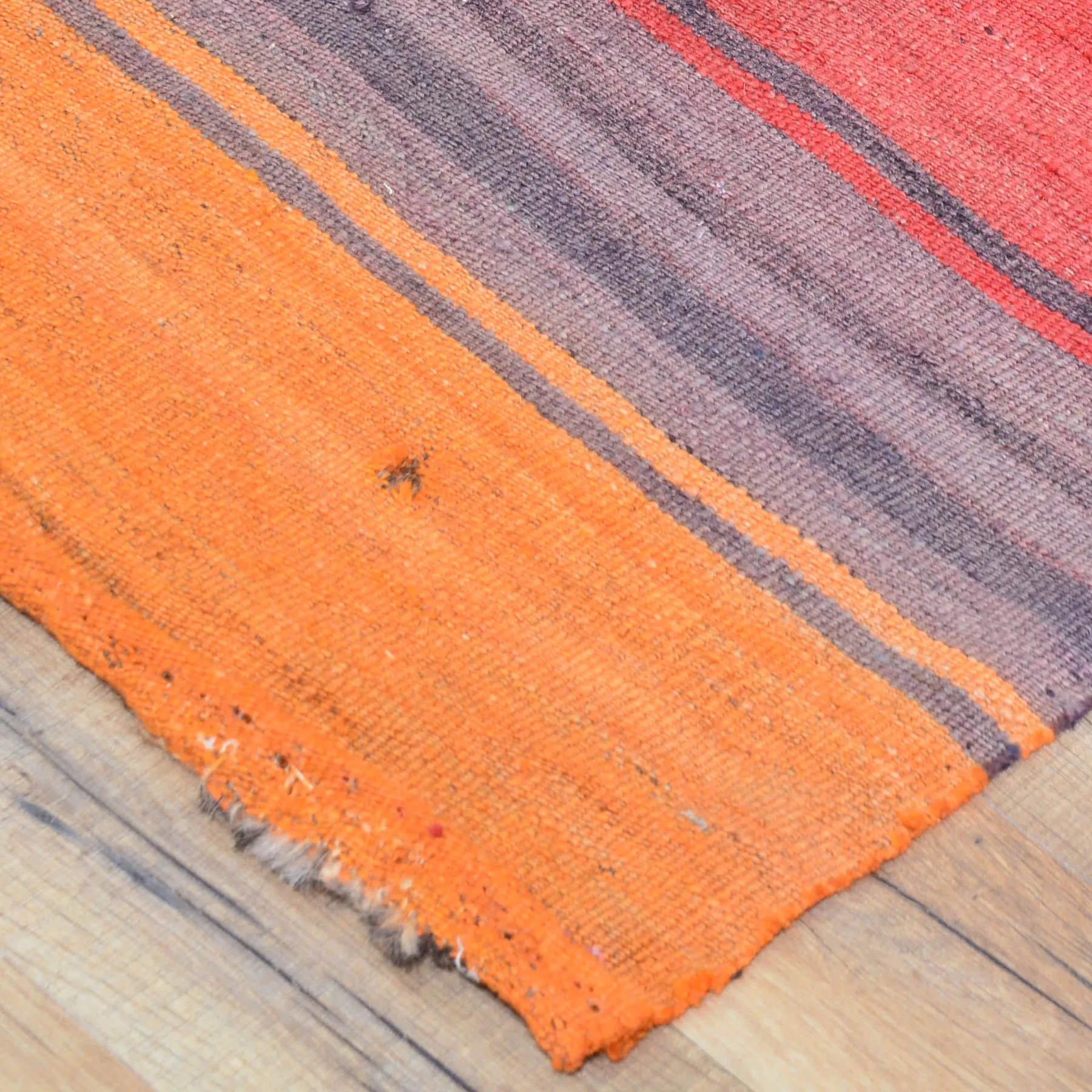 Hand-Woven Tribal Turkish Kilim 100% Wool Rug (Size 4.2 X 5.3) Cwral-8652