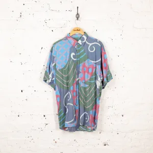 Headlock Vintage 90s Pattern Shirt - Green - XL