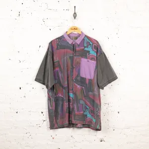 Headlock Vintage 90s Pattern Shirt - Purple - XL