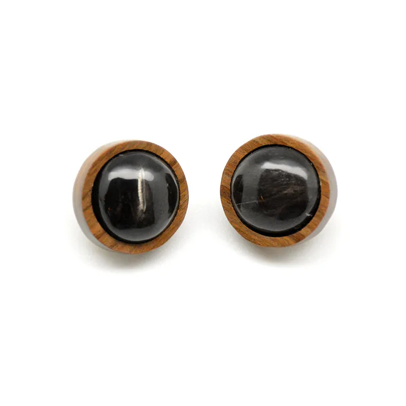Horn and Wood Earrings