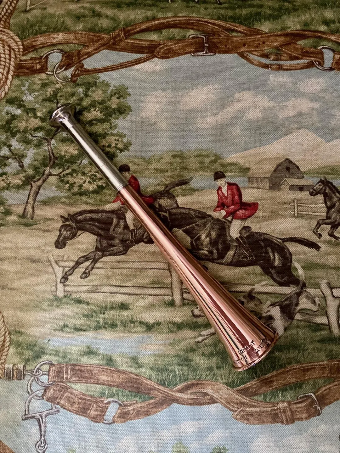 Hunt Horn Vintage Henry Keat with Leather Holster