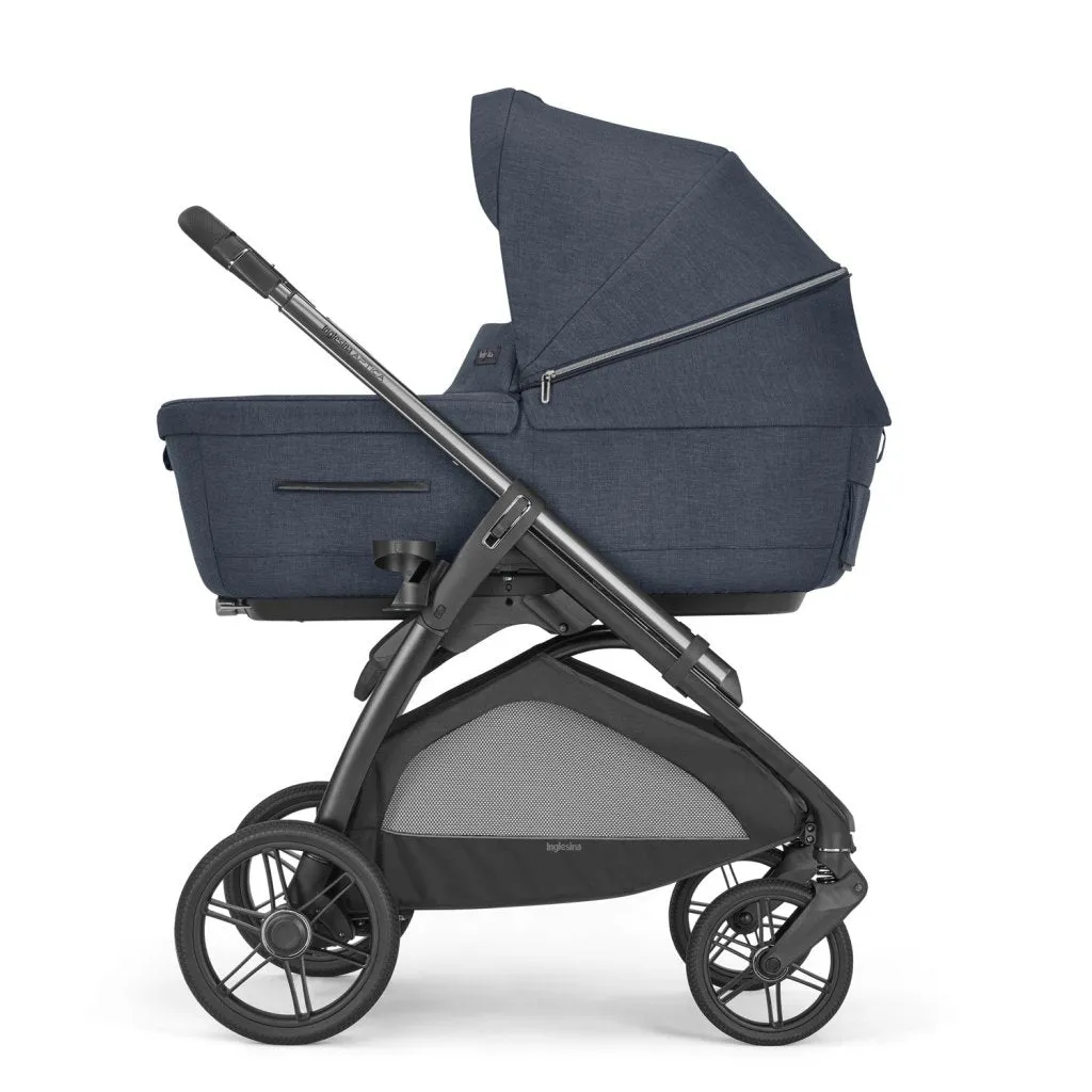INGLESINA Aptica 5 Piece Travel Systems with Reclining Car Seat and 360 Rotating Isofix Base - Resort Blue
