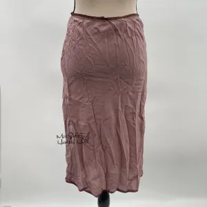 Jacalyn &amp; Sabina Vintage 100% Silk Midi Half Slip Skirt w/ Scalloped Trim