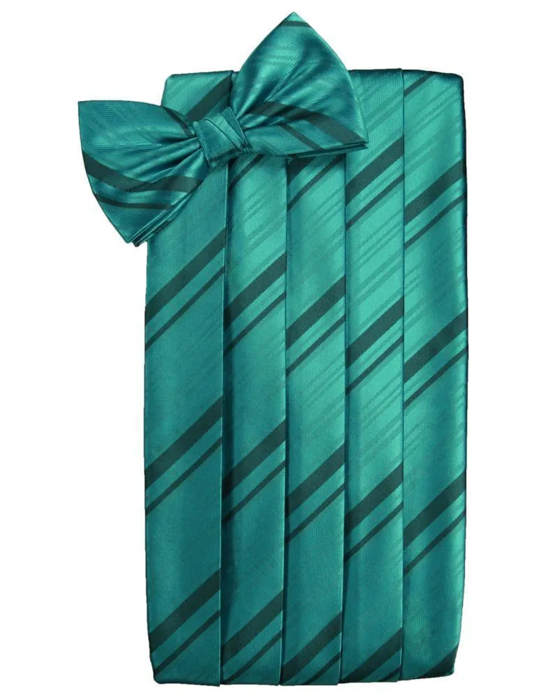 Jade Kids Striped Satin Cummerbund