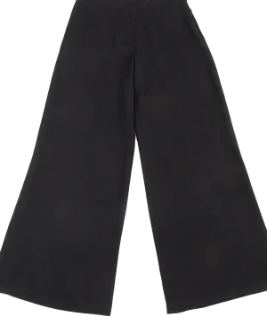 Jean-Paul GAULTIER PARIS. FEMME Cut Pocket Design Black Wide Pants