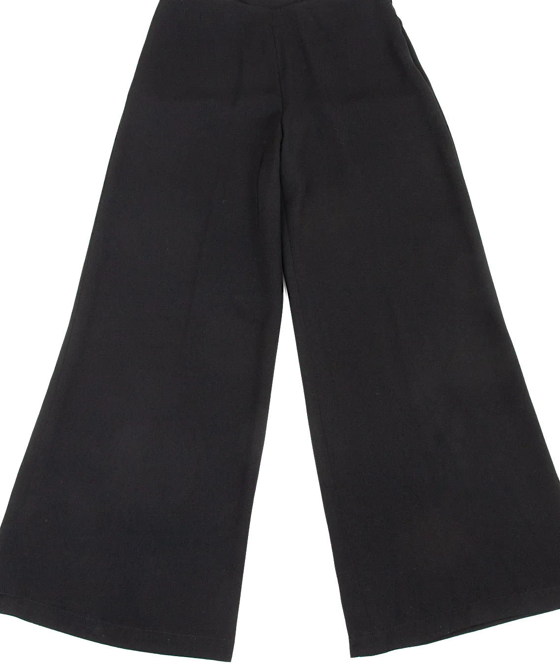 Jean-Paul GAULTIER PARIS. FEMME Cut Pocket Design Black Wide Pants