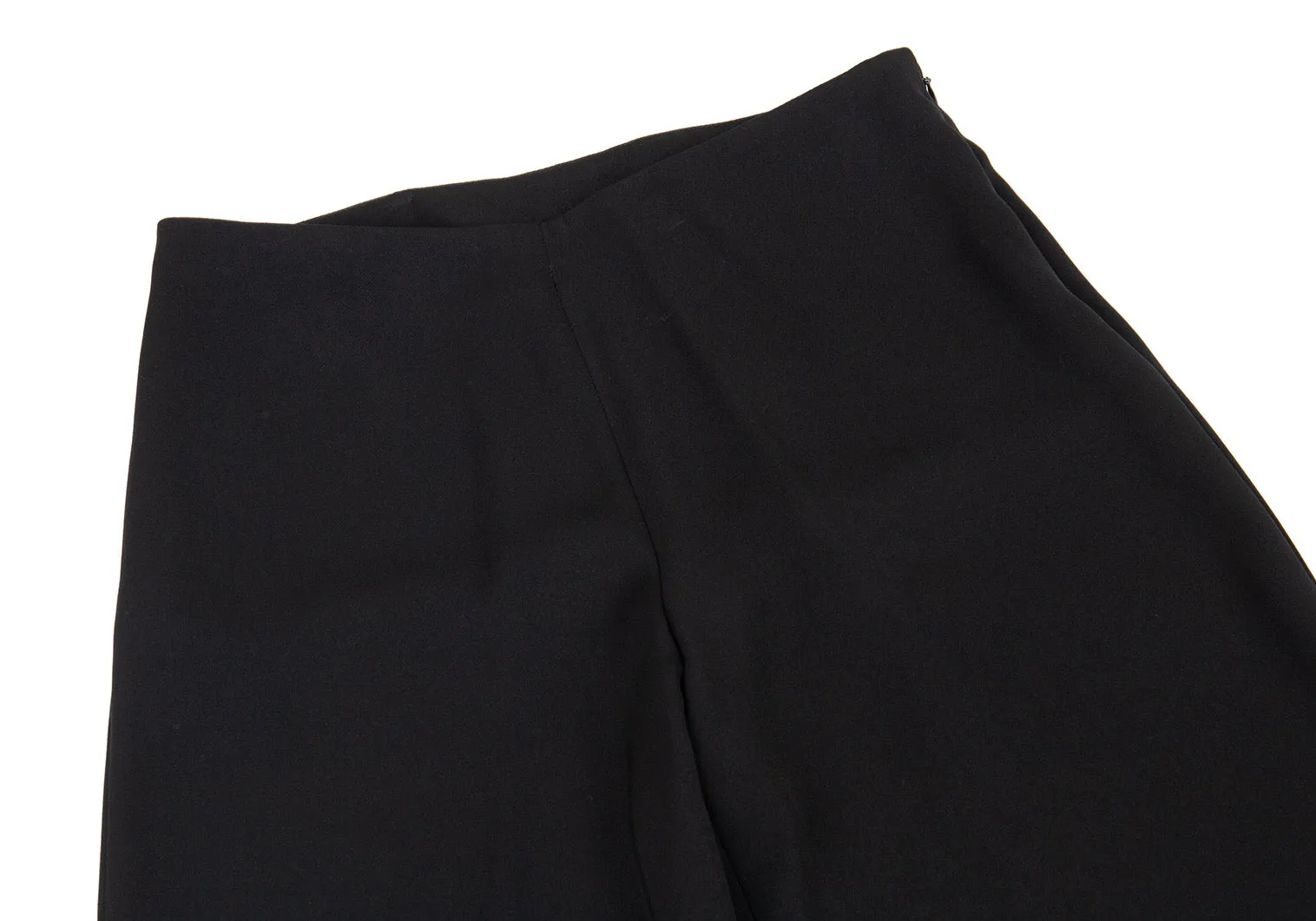 Jean-Paul GAULTIER PARIS. FEMME Cut Pocket Design Black Wide Pants