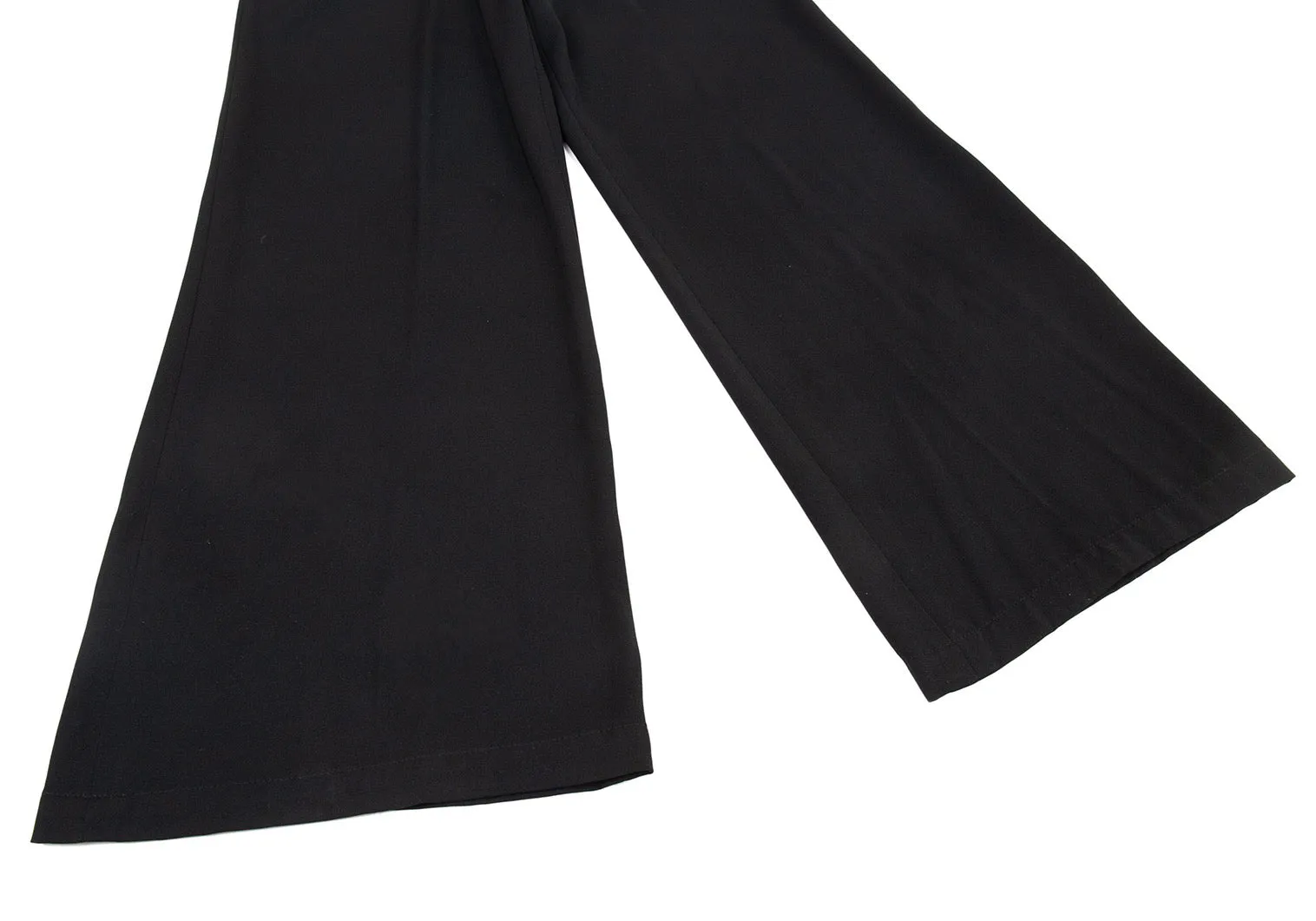 Jean-Paul GAULTIER PARIS. FEMME Cut Pocket Design Black Wide Pants