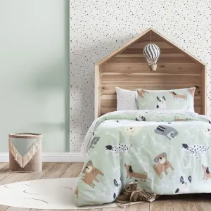Jelly Bean Kids Hounds FLANNELETTE QUILT COVER SET