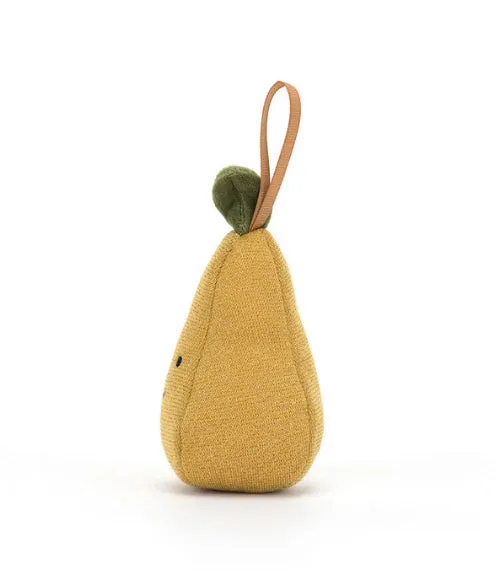JELLYCAT FESTIVE FOLLY PEAR ORNAMENT