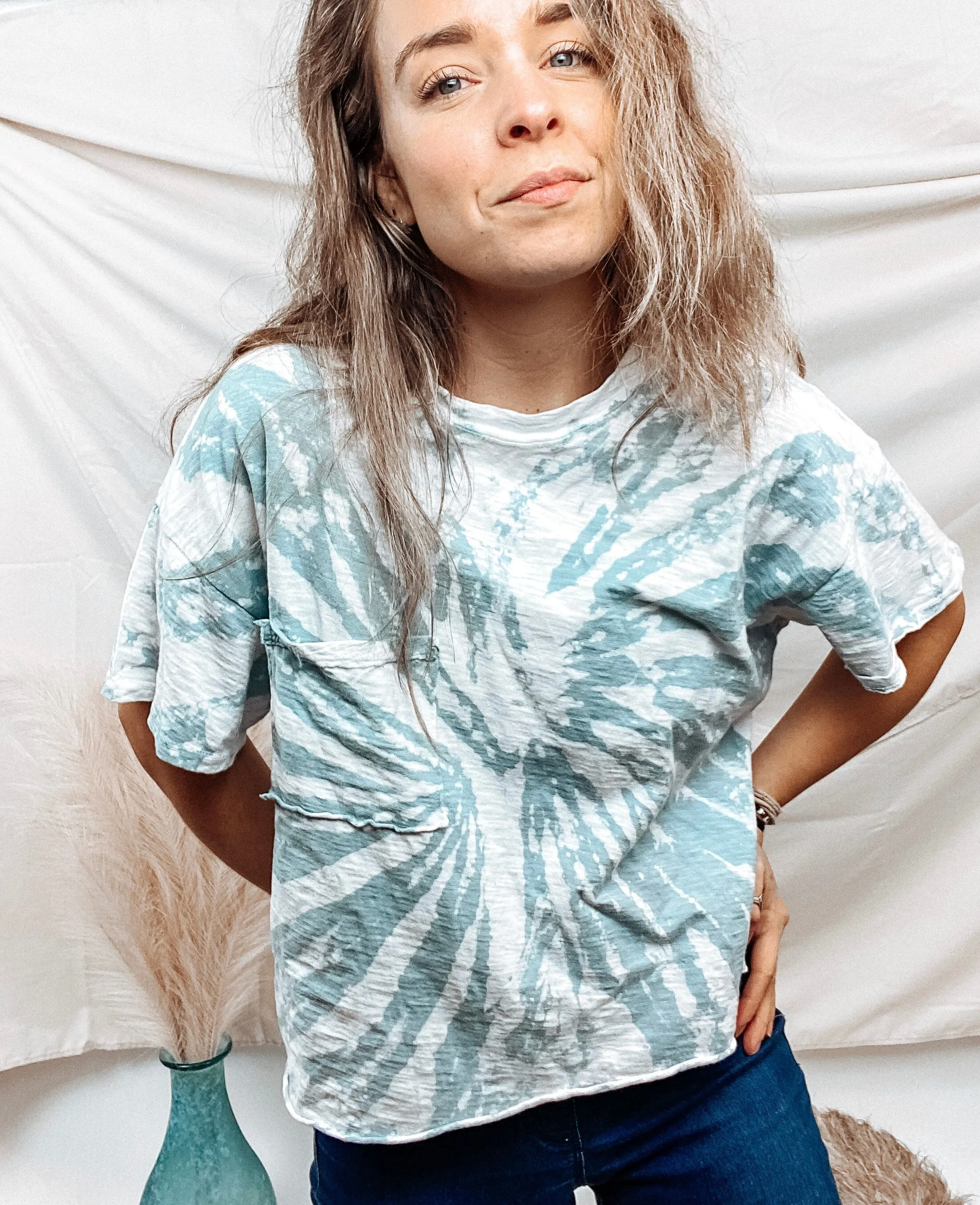 Jodi Tie Dye Pocket Tee
