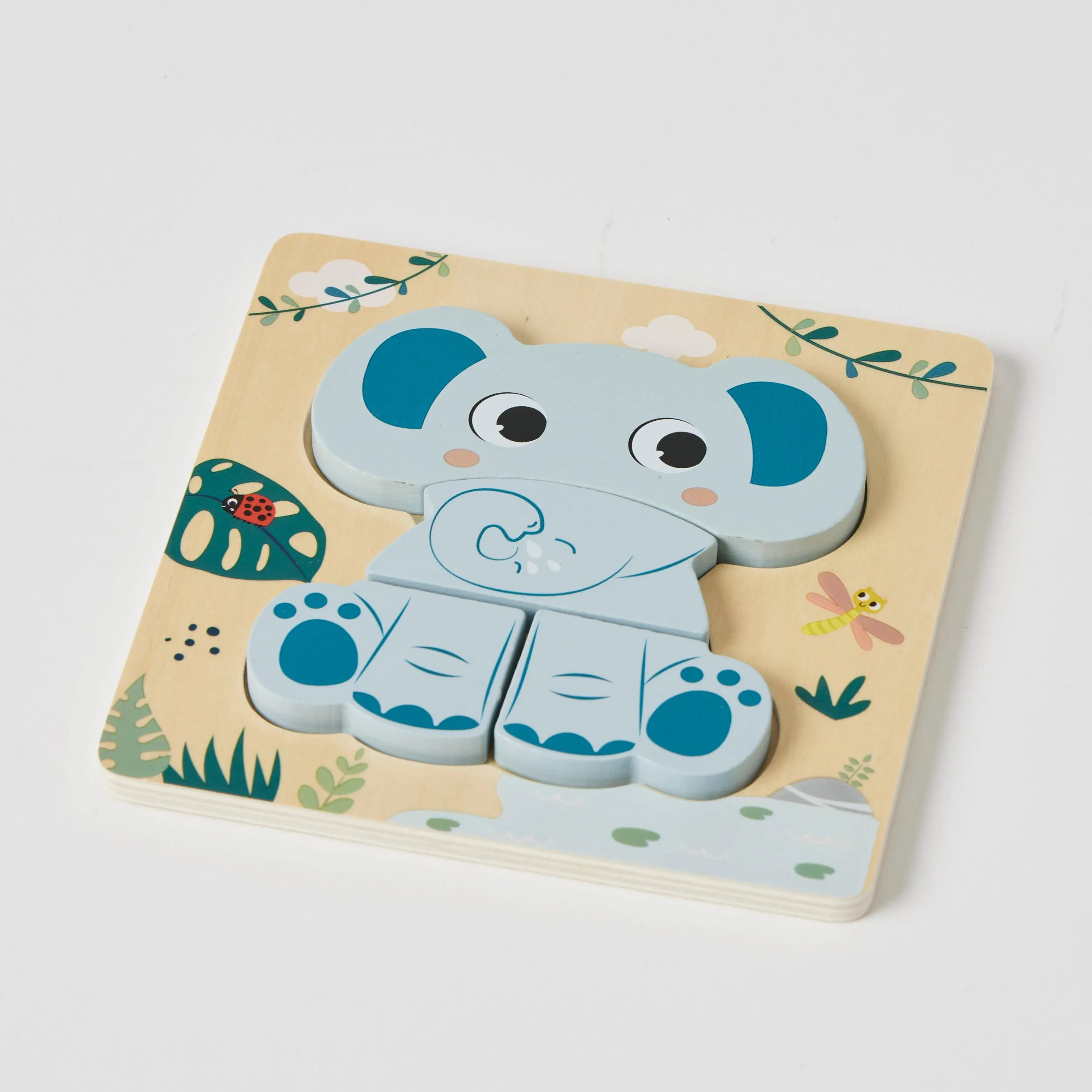 Jungle Friends Chunky Wooden Toddler Puzzles