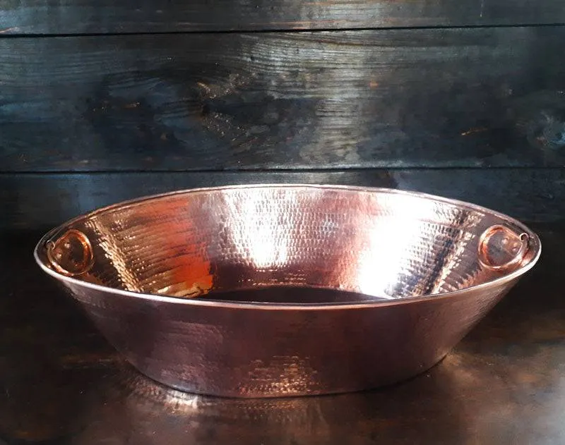 Large Copper Ice Bucket 21"