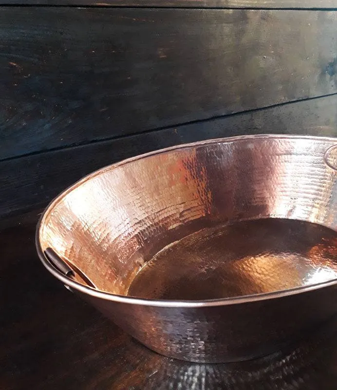 Large Copper Ice Bucket 21"