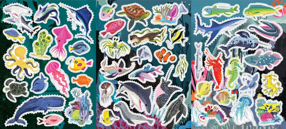 Learn to Draw Under the Sea with Stickers
