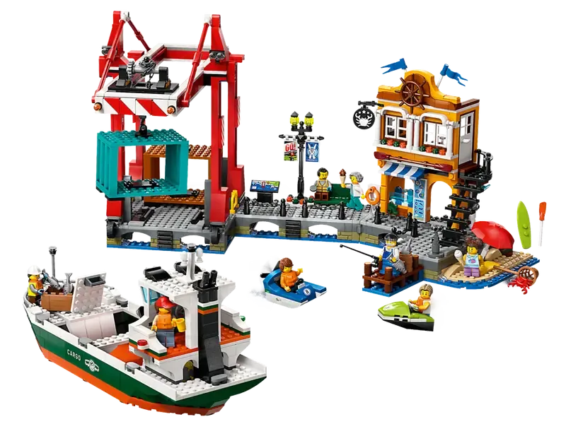 Lego City Seaside Harbor with Cargo Ship