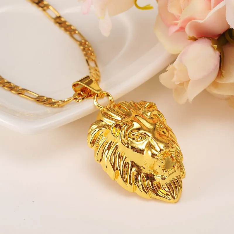Lenore James 14 k Yellow Gold Lion Pendant