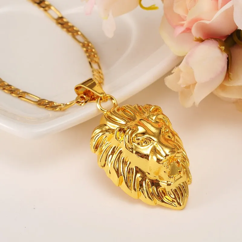 Lenore James 14 k Yellow Gold Lion Pendant