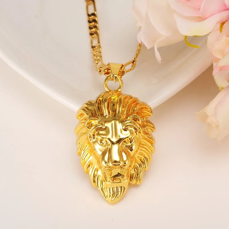 Lenore James 14 k Yellow Gold Lion Pendant