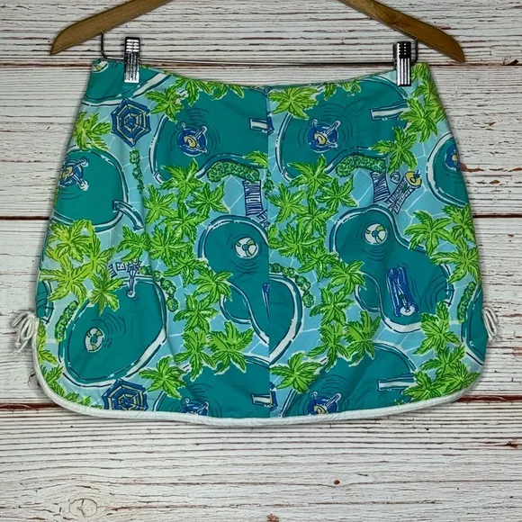 Lilly Pulitzer Vintage White Label Mini Skort Sz 4