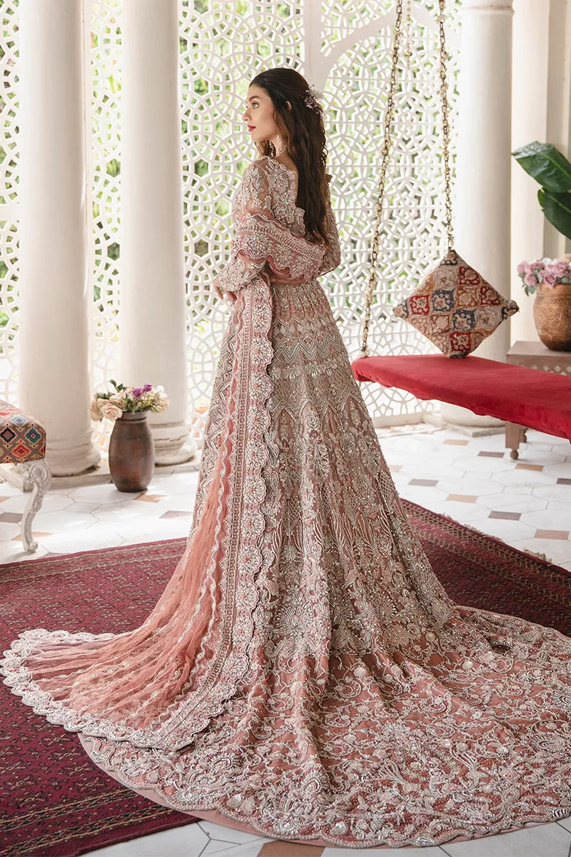 Long Tail Lehenga with Choli and Dupatta Bridal Dress