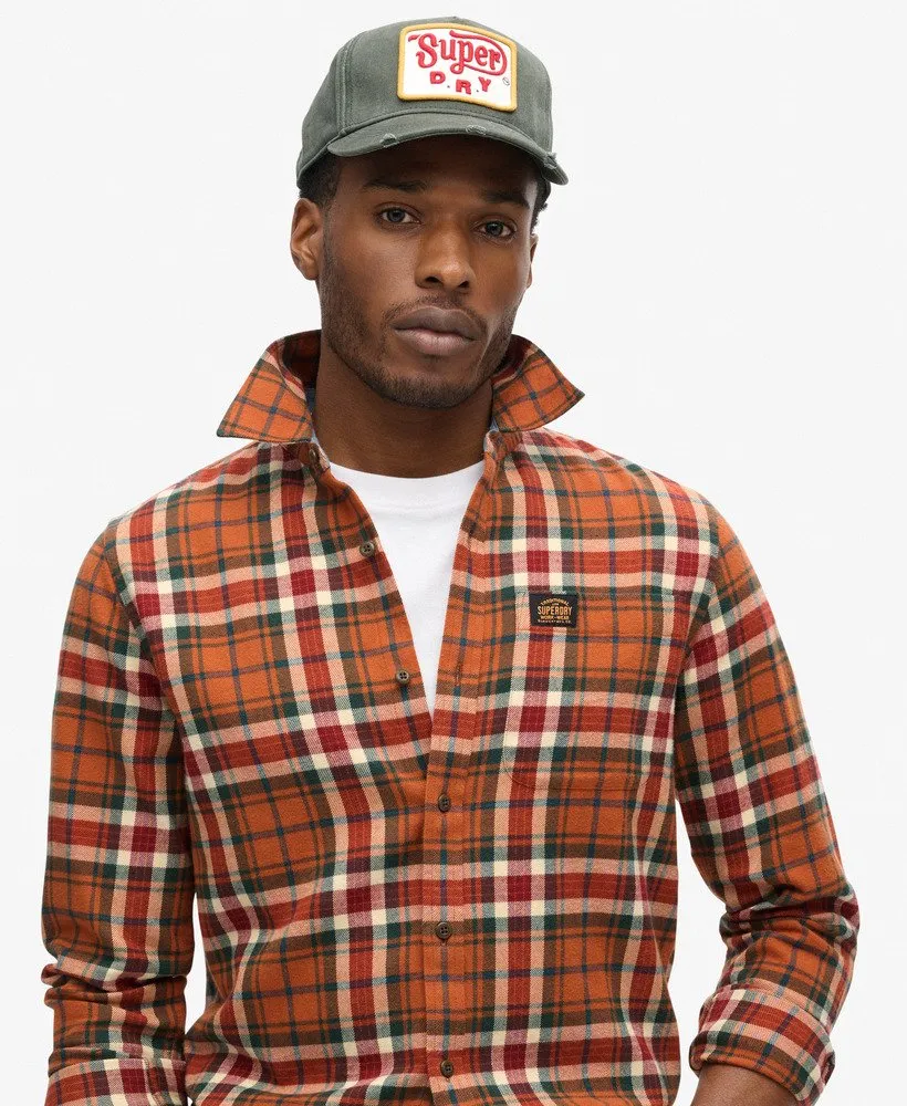 LS Cotton Lumberjack Shirt | Oregon Check Orange