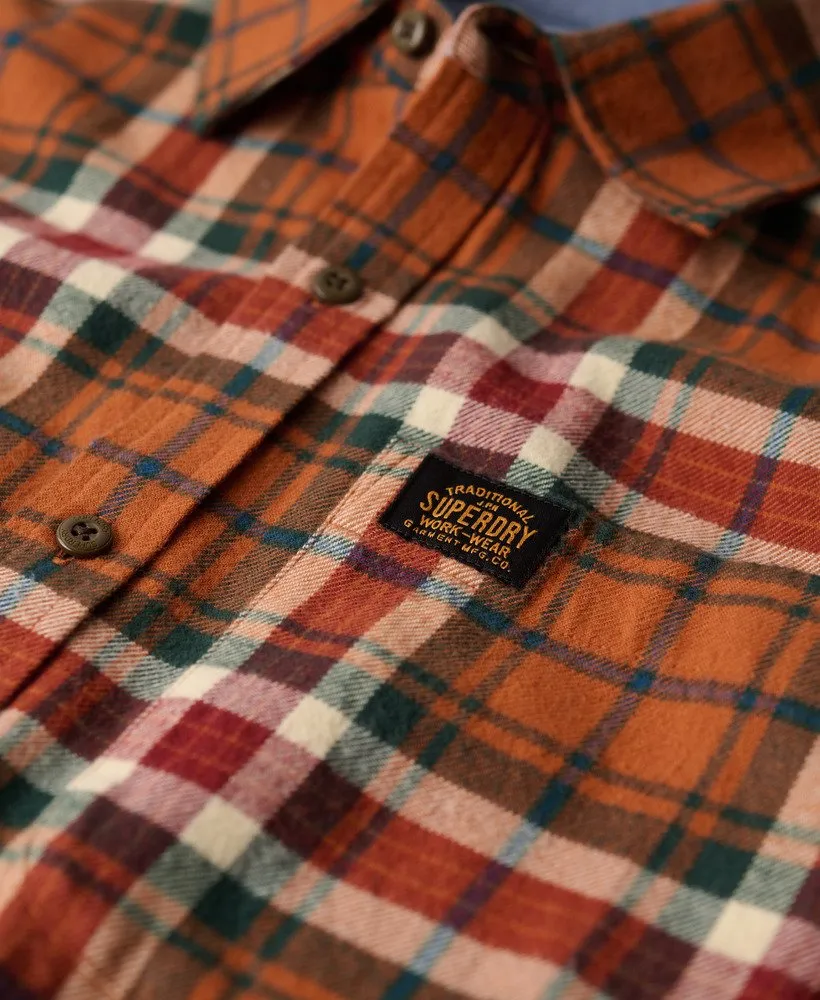 LS Cotton Lumberjack Shirt | Oregon Check Orange