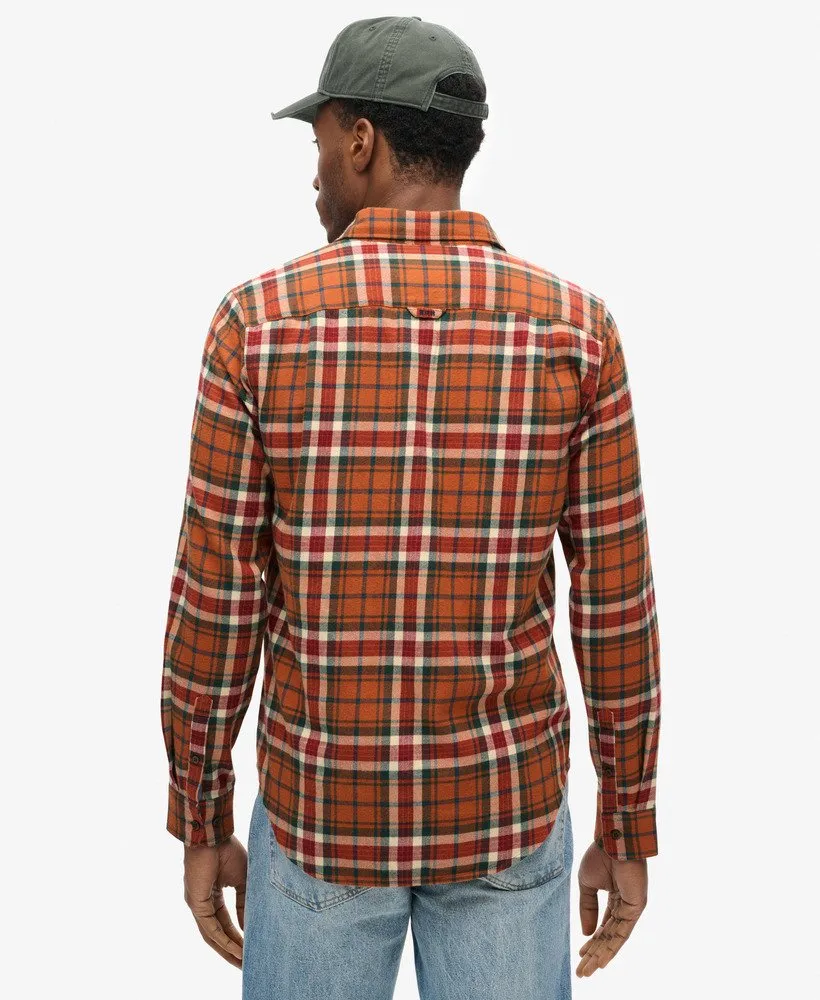 LS Cotton Lumberjack Shirt | Oregon Check Orange