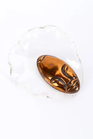 Lucite "Bonnet Head" Brooch