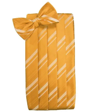 Mandarin Striped Satin Cummerbund