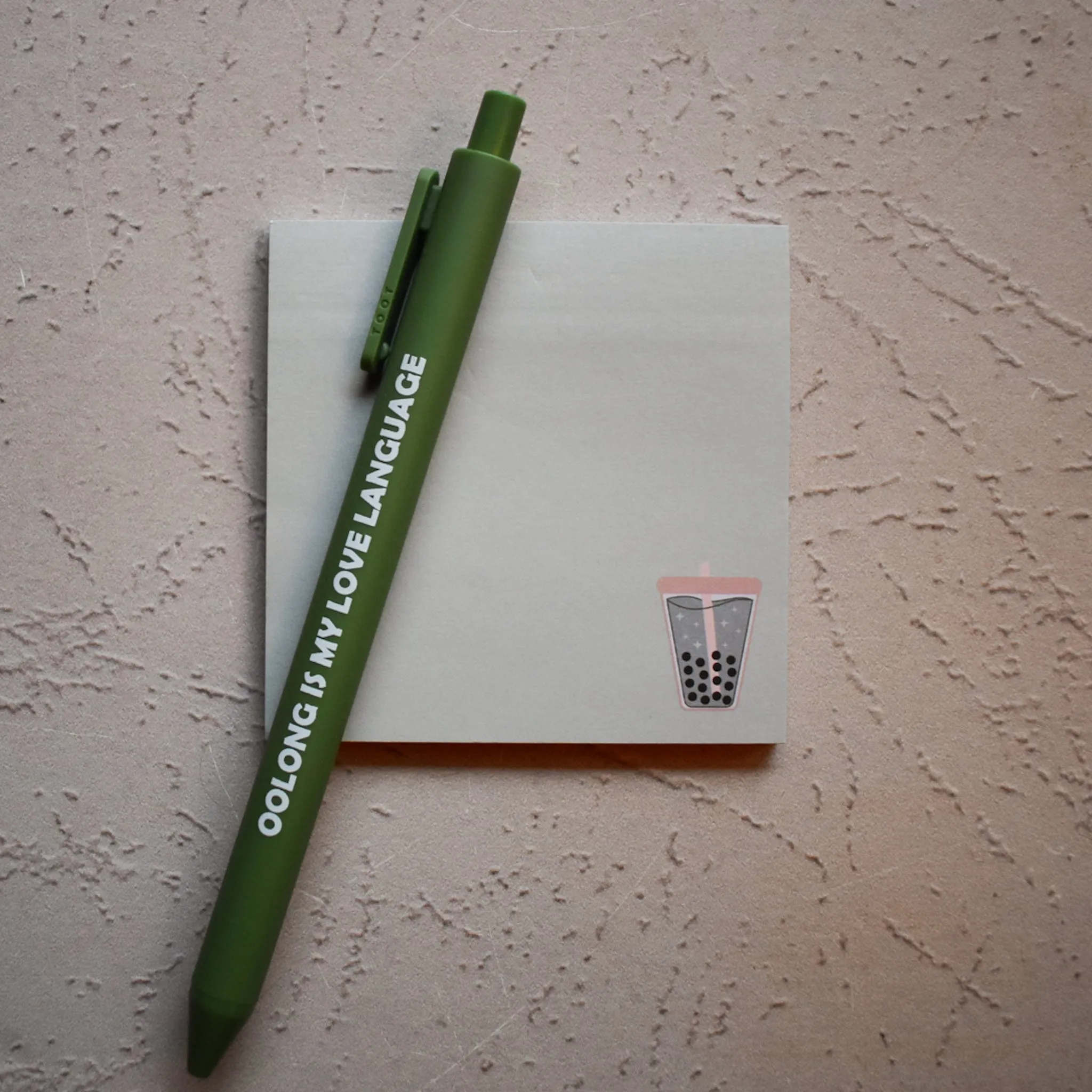 Matcha Boba Sticky Notepad