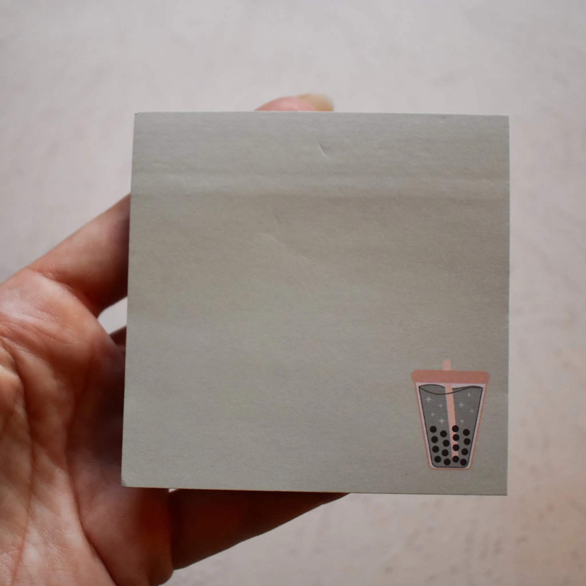 Matcha Boba Sticky Notepad