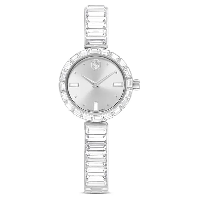 Matrix Bangle watch Swiss Made, Crystal bracelet, Stainless Steel