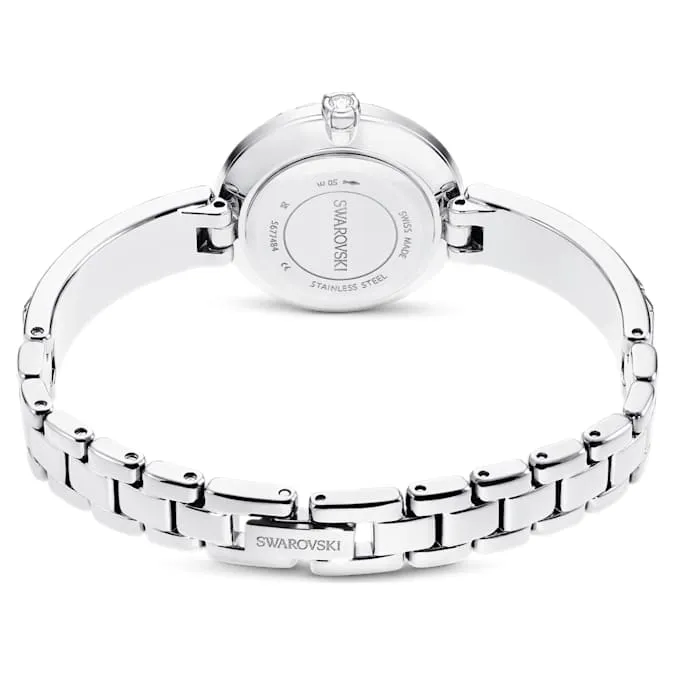 Matrix Bangle watch Swiss Made, Crystal bracelet, Stainless Steel