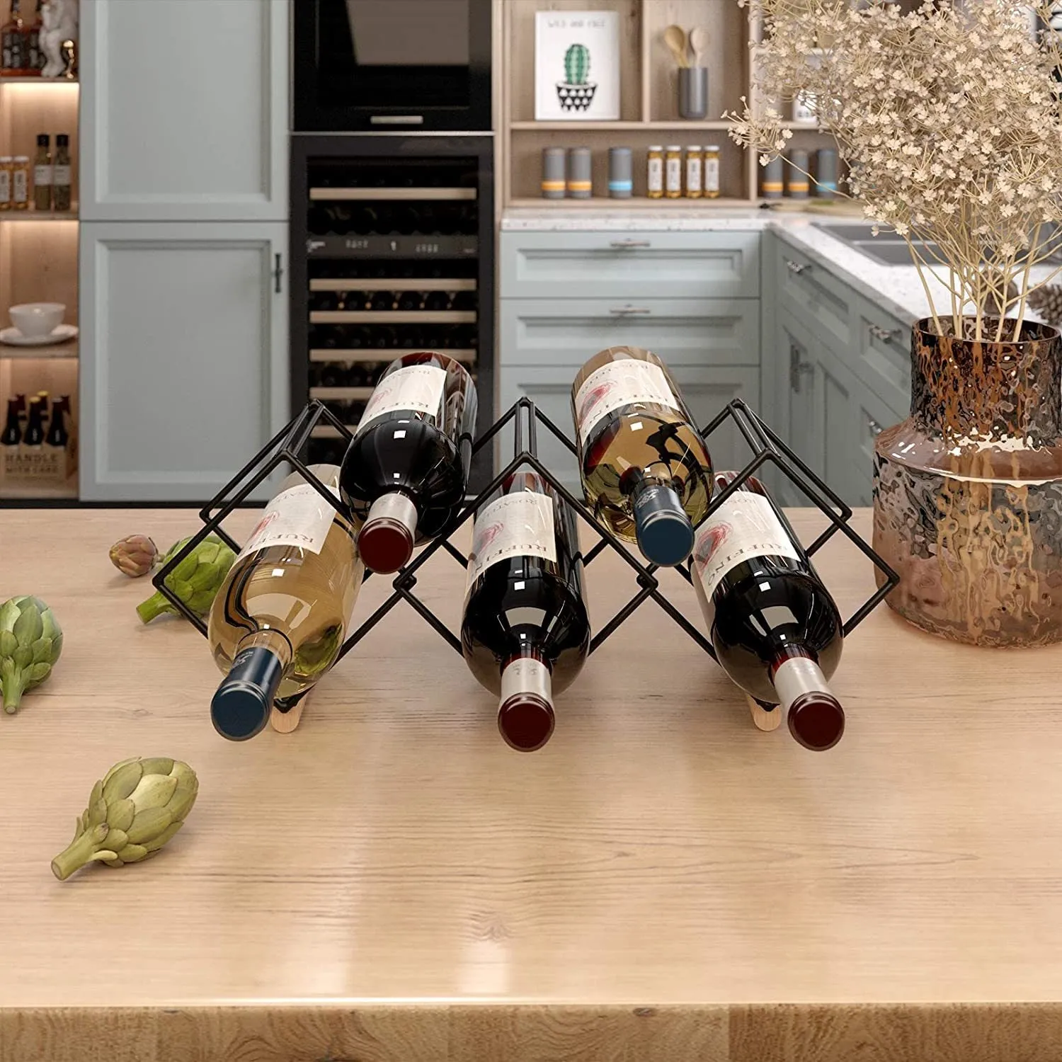 Mecor Countertop 5 Bottle Wine Rack