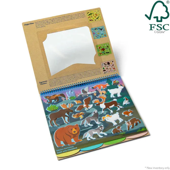 Melissa & Doug National Parks Reusable Stickers – Park Animals (5 Scenes, 121 Stickers)