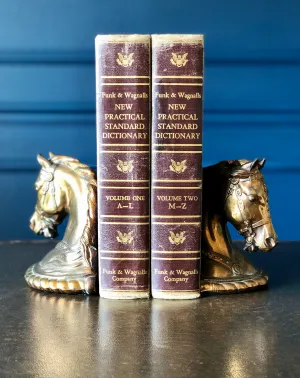 Mid-Century Gladys Brown Horse Head Bookends