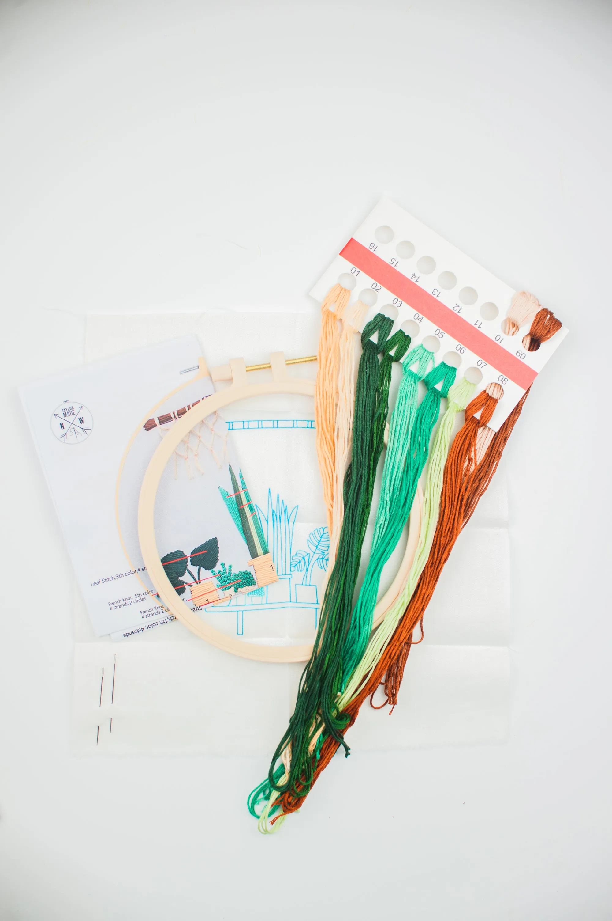 Mid Century Modern Embroidery Kit for Beginners