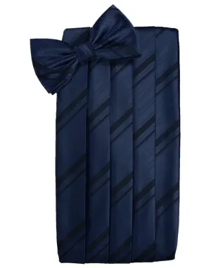 Midnight Kids Striped Satin Cummerbund