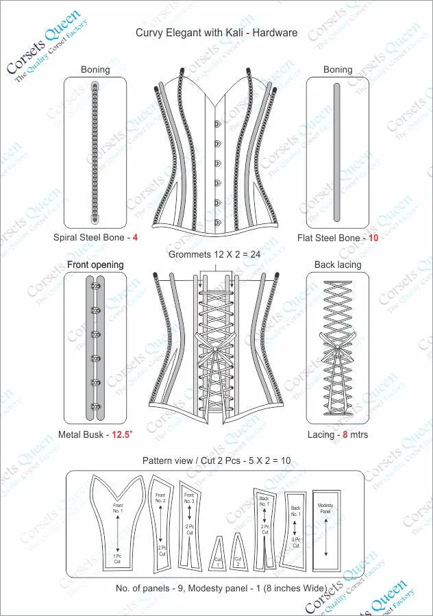 Millie Overbust Couture Corset